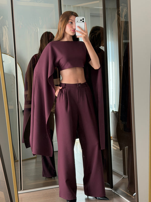 Bordo yarasa kol takım