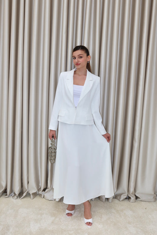 Taşlı ceket etek takım