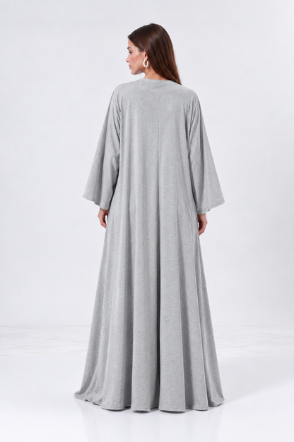 Gri 3 parça kimono takım